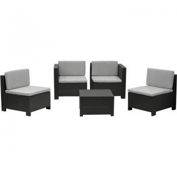 Muebles de exterior Tresillo Verona Grafito