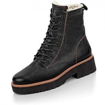 Warmfutter-Schnürstiefel Damen – Paul Green, Schwarz, 39 EU