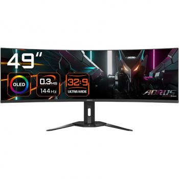 GIGABYTE 49 OLED Curved Monitor with Built-in Speakers