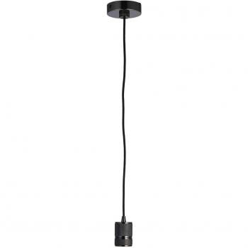 Suspension Urban 1 Lumière, plaque chromée noire, 22 cm