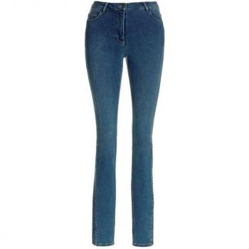 Enganliegende Raffung Jeans