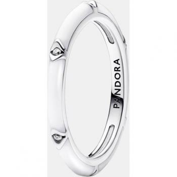 Pandora Anillo ME en plata de ley con esmeralda y esmalte
