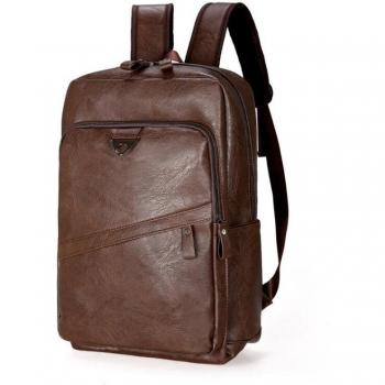 Gran Mochila de Cuero con Resistencia al Agua Hombre