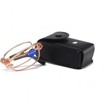 Travel-Friendly Folding Reading Glasses, Bifocal, Anti Blue Light