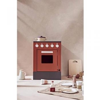 Kids Concept® Cuisinière enfant et four bois rouge