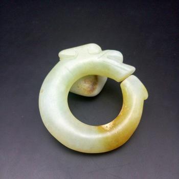 Hongshan Antique Jade Dragon Pig