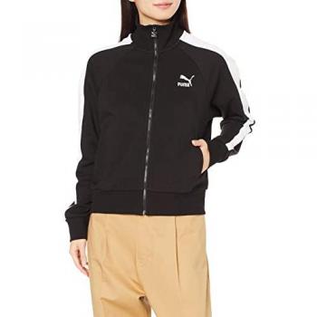 Puma Damen Sweatshirt Iconic T7 Schwarz Regular Fit XL