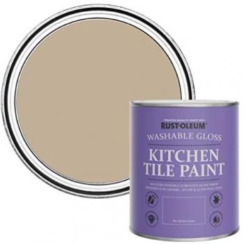 Glossy Salted Caramel Kitchen Tile Paint, Rust‑Oleum – 0.75 L