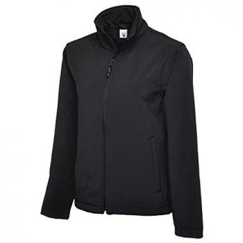 Uneek UC612 Classic Full Zip Soft Shell Jacket Black (L)