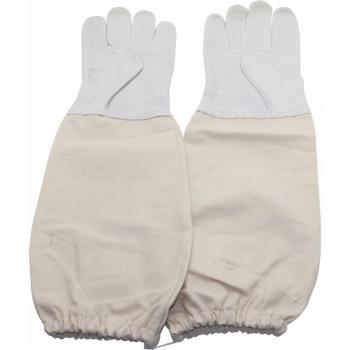1 Pair Gray Yellow Beekeeping Gloves