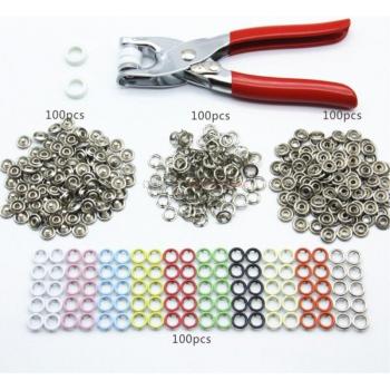 100 PCS Craft Tools Metal Prong Ring Buttons