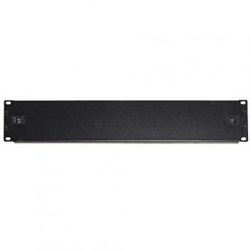 Pannello Cieco 2 Unità Nero per Rack 19