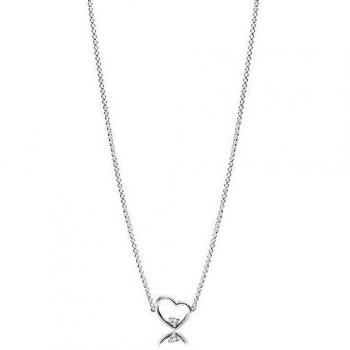 Collar Pandora Corazón Asimétrico 397797CZ-45