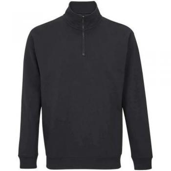 SOLS Conrad Felpa Unisex Zip a Quarto XS Blu Reale