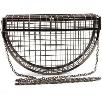 Custom Metal Semi-Circle Messenger Bag