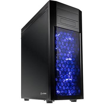 Anidees 08B Big Tower 360 mm Radiator Support and Blue LED Fan Controller for E‑ATX/ATX – Black