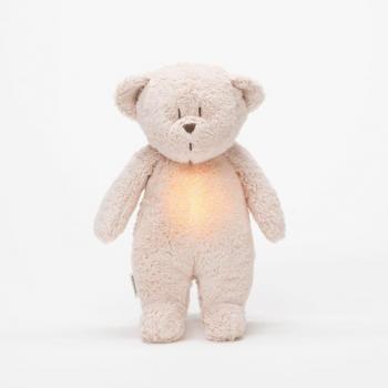 Peluche veilleuse Moonie Ours rose blush 28 cm avec mélodie et lumière naturelle
