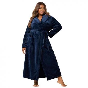 Robe Châle Super Luxe Bleue Yours Curve 30-32