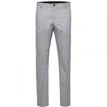 Selected Homme Men's Shdnewone-mylologan1 TRS Noos Suit Trousers, Light Grey Melange, 46