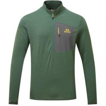 Mountain Equipment Lumiko Zip T Schnelltrocknendes Herrenlangarm-Shirt – Grün, XL