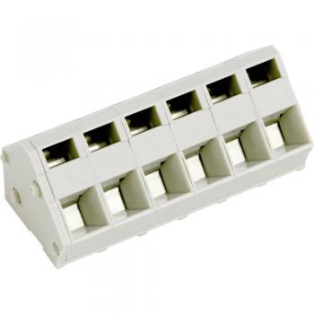 PTR Hartmann 2.50 mm² Spring-Loaded Terminal Block 6 Pins Pebble Grey