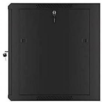 Lanberg Armario Rack Mural 12U, Negro, Kit de Montaje