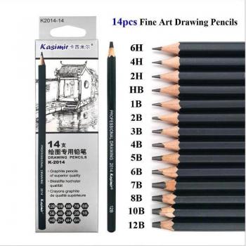 6H-12B Professional Art Supplies Pencil Set