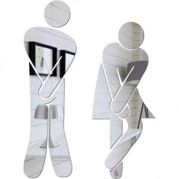 Décor autocollant toilettes pour maison