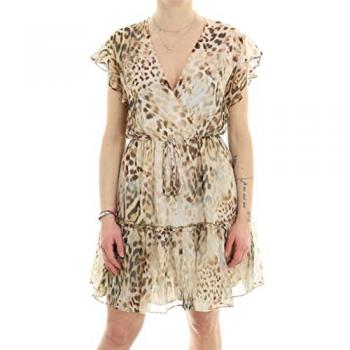 Moda Guess Vestido rosa e marrom