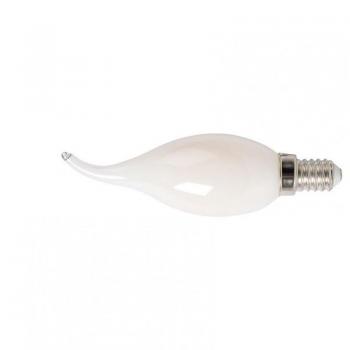Bombilla LED E14 filamento vela 4W 2700K opal