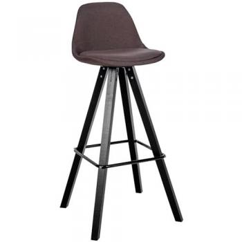 Sgabello Corbin Square NERO e MARRONE