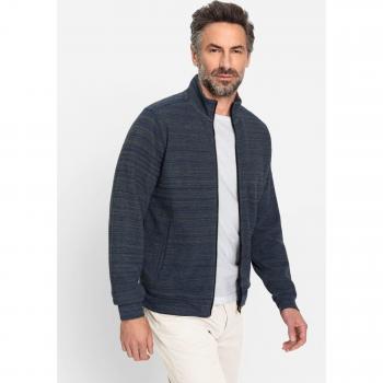 Herren Sweatjacke in Khaki und Dunkelblau