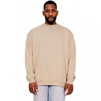 Felpa Uomo Cotone Ringspun Colore Sabbia