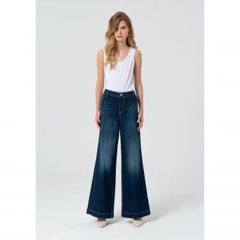 Denim Palazzo a Lavaggio Scuro