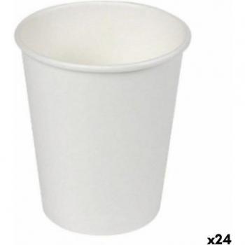 Vasos de Cartón Blanco Algon 24 Unidades