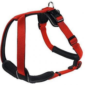 Sportlicher und Freizeithundegeschirr aus Neopren Hunter, 72-91 cm, Rot/Schwarz