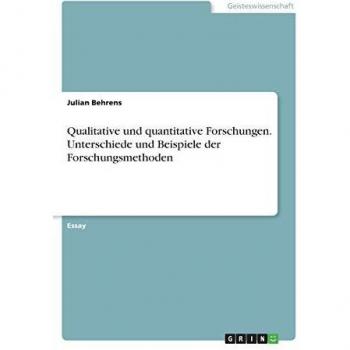 Qualitative und quantitative Forschungen. Unterschiede und Beispiele der Forschungsmethoden