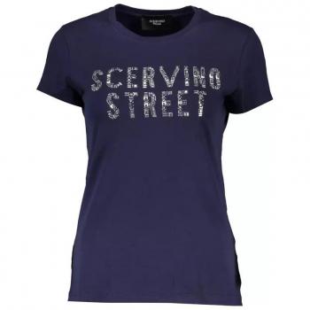 Ermanno Scervino, T-Shirts, Female, Blue, Size: M