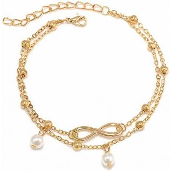Bohemian Pearl Multi-Layer Ankle Bracelet for Women