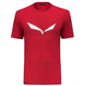 T-Shirt Salewa XS Dri‑Rel Rojo y Blanco