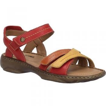 DEBRA 62: Rubinebewaarde Dame Sandalen met Multi Design