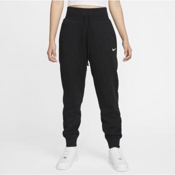 Pantalon de jogging Nike Sportswear Phoenix pour femme noir/voile taille haute