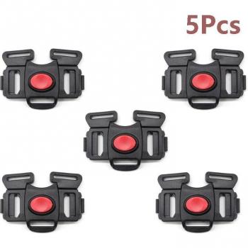 Harnais 5‑points avec sangle et boucle noire, clip de 25 mm, protection optimale pour chaise haute