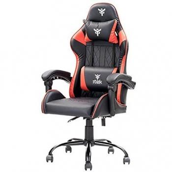 Taburete Itek Rhombus PF10 Asiento Gamer con Ruedas y Almohadilla
