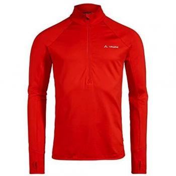 VAUDE Herren Livigno Halfzip Pullover, M, rot