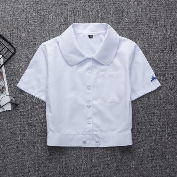 Girls' Round Collar Sailor Dress Shirt
