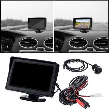 Caméra arrière avec moniteur LCD 5 – 4 LED, 800×480, aide au stationnement automobile et utilitaire
