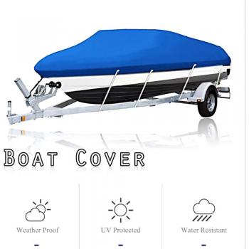 Heavy Duty Oxford Boat Cover for 17-19FT V-Hull