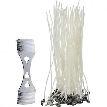 Kit de Velas DIY 50 Unid. – Núcleo de Algodón, Mechas 15 cm