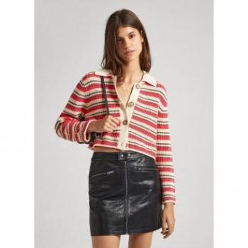 Cárdigan Pepe Jeans Gala rojo para mujer